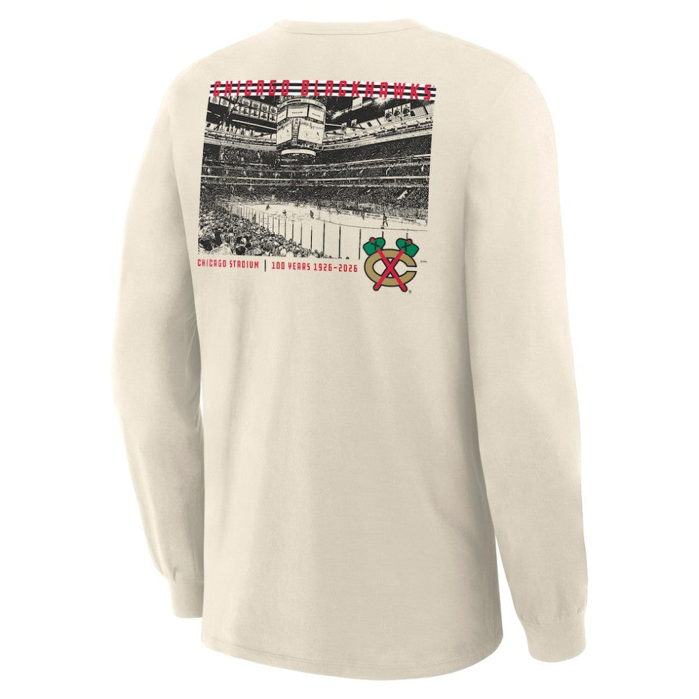 Chicago Blackhawks Fanatics Centennial Legacy Long Sleeve T-Shirt For Sale