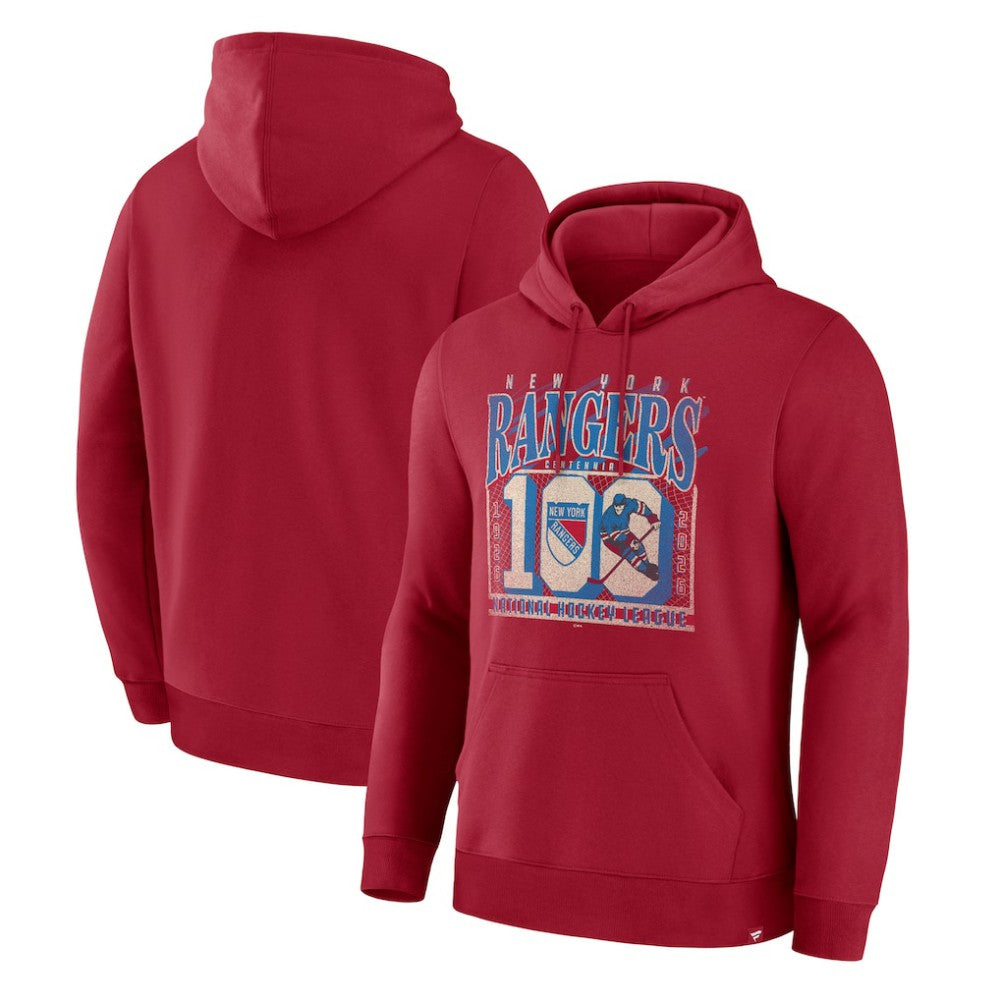 New York Rangers Fanatics Centennial Fleece Hoodie For Sale