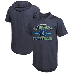 Minnesota Timberwolves Majestic Threads Tri-Blend Hoodie T-Shirt On Sale