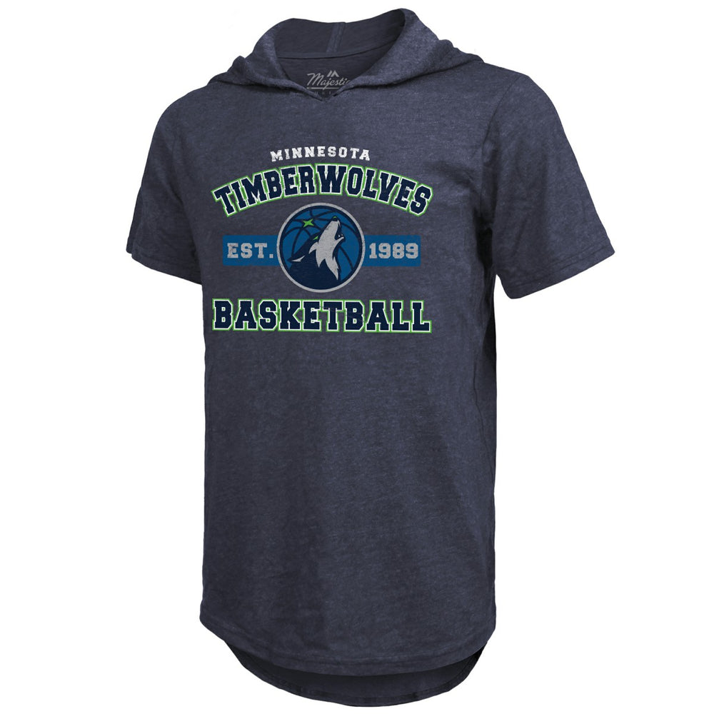 Minnesota Timberwolves Majestic Threads Tri-Blend Hoodie T-Shirt On Sale