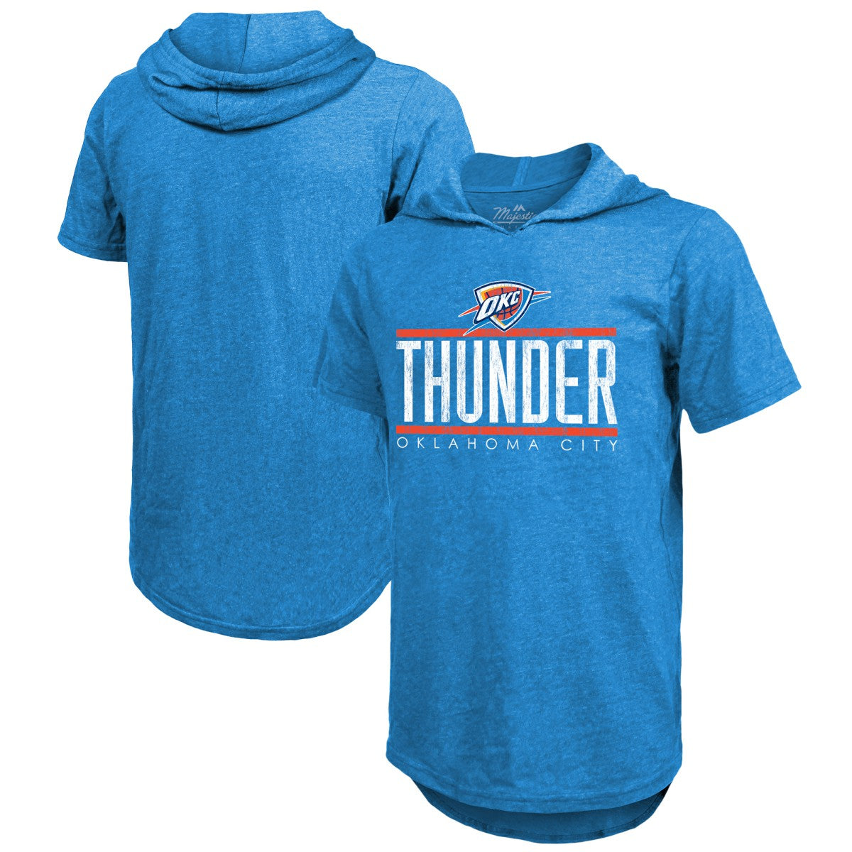 Oklahoma City Thunder Majestic Threads Tri-Blend Hoodie T-Shirt Discount