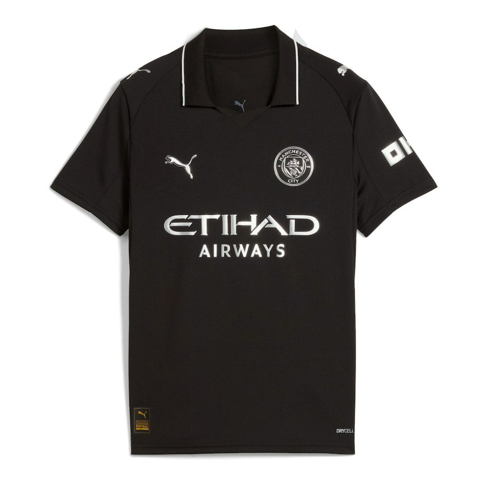 Manchester City Youth 2025/26 Away Replica Jersey Black - Puma