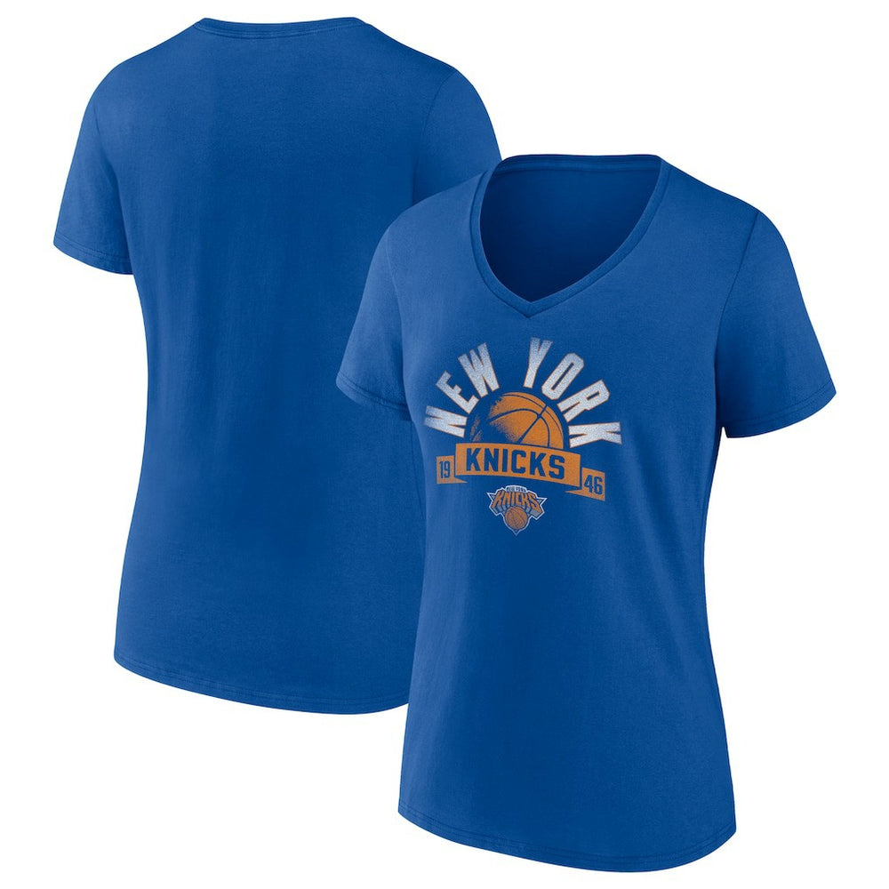 New York Knicks Women's '90s Graphic V-Neck T-Shirt Online