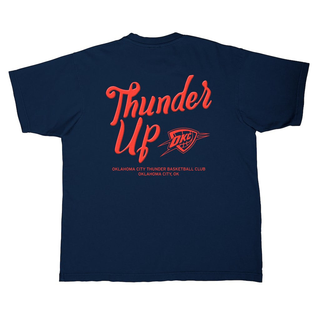 Oklahoma City Thunder Stadium Essentials Unisex Thunder Up Urban T-Shirt New