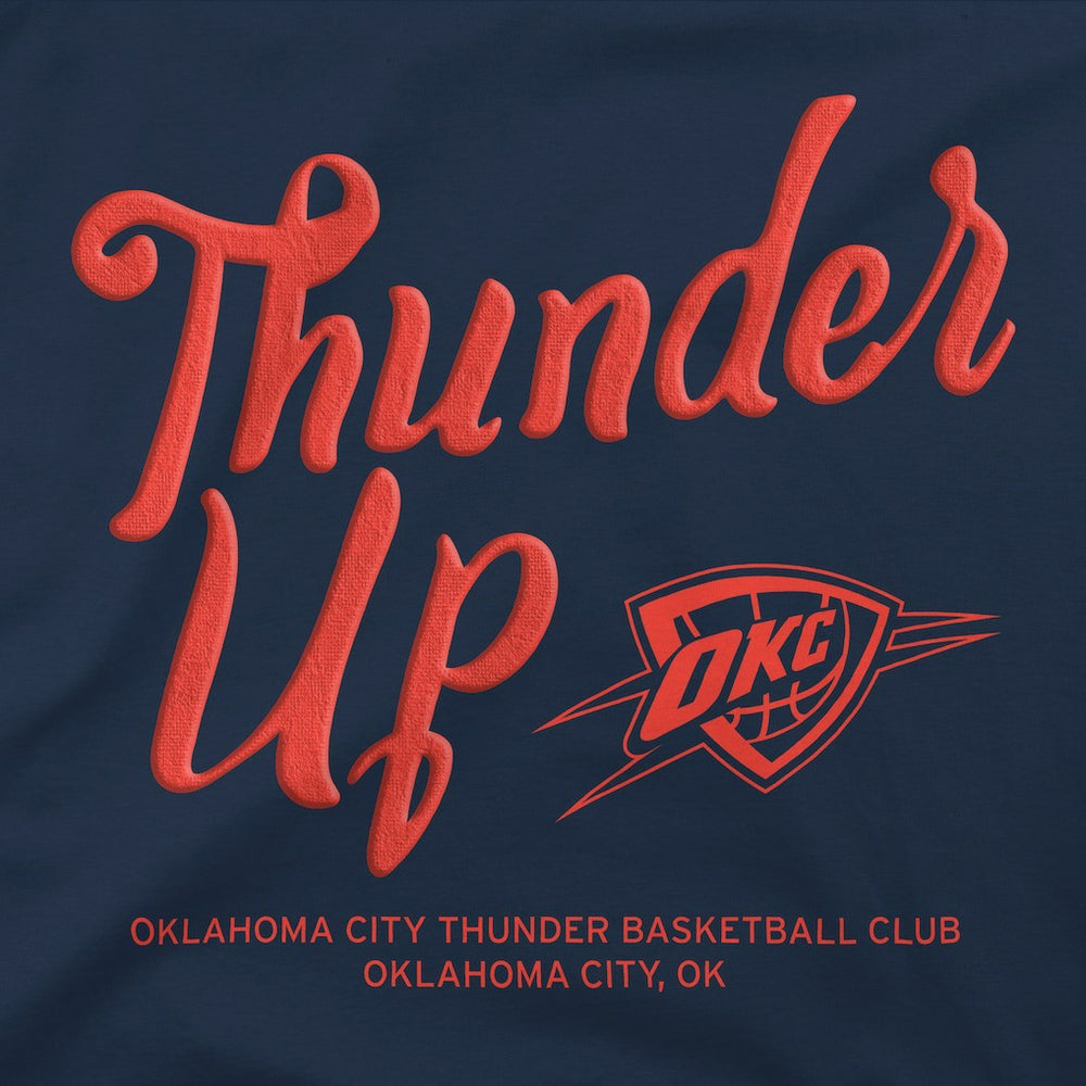 Oklahoma City Thunder Stadium Essentials Unisex Thunder Up Urban T-Shirt New