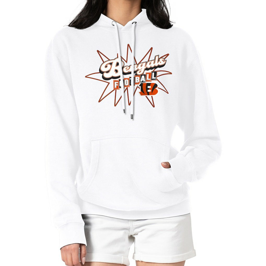 Cincinnati Bengals  Starter Women's Drive-In Sign Pullover Hoodie