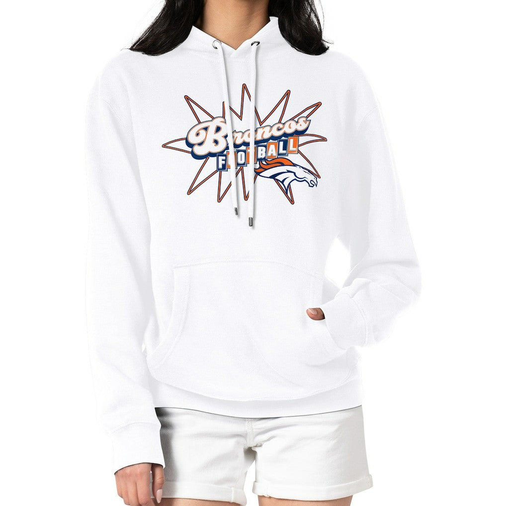 Denver Broncos  Starter Women's Drive-In Sign Pullover Hoodie