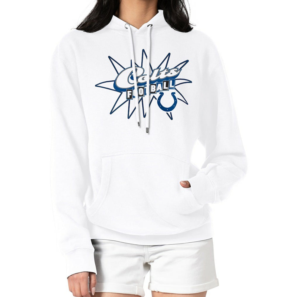 Indianapolis Colts  Starter Women's Drive-In Sign Pullover Hoodie