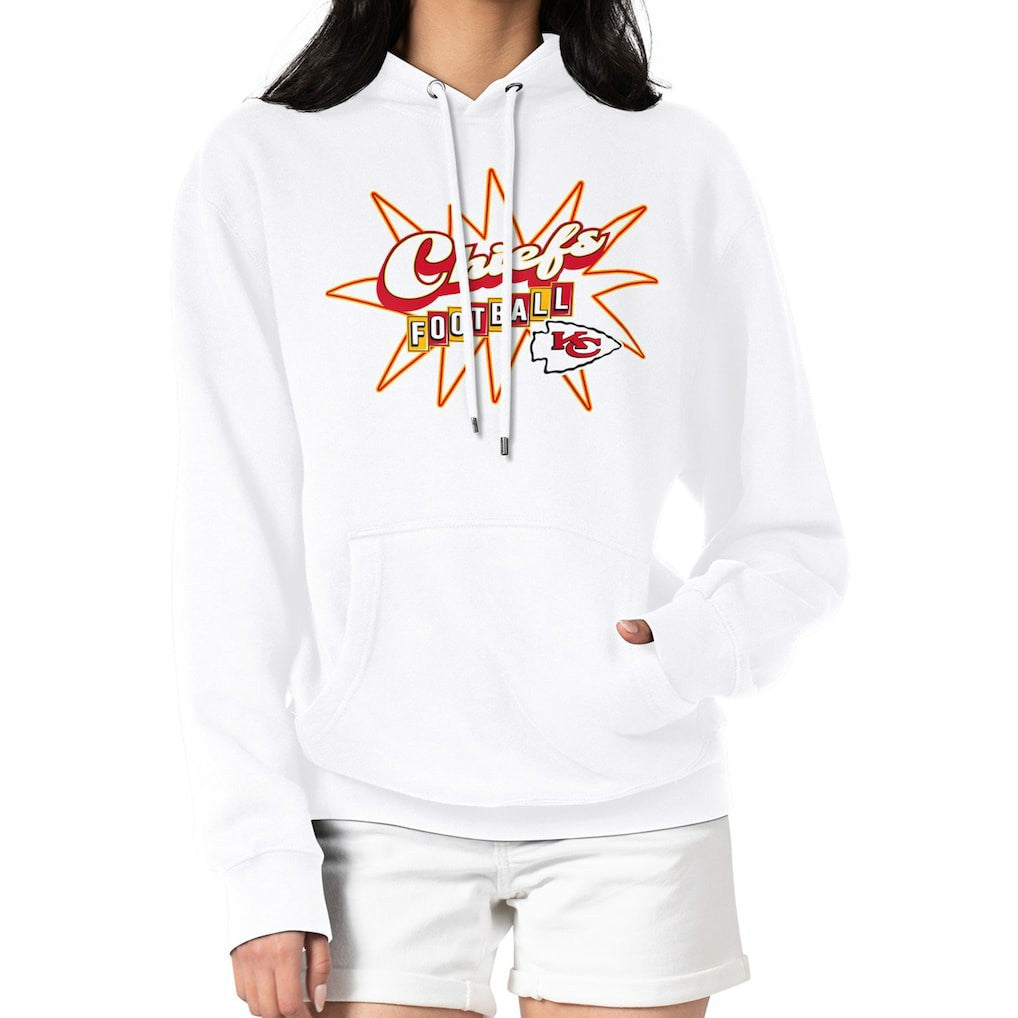 Kansas City Chiefs  Starter Women's Drive-In Sign Pullover Hoodie