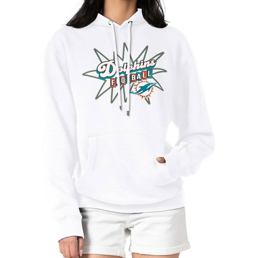 Miami Dolphins  Starter Women's Drive-In Sign Pullover Hoodie