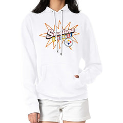 Pittsburgh Steelers  Starter Women's Drive-In Sign Pullover Hoodie