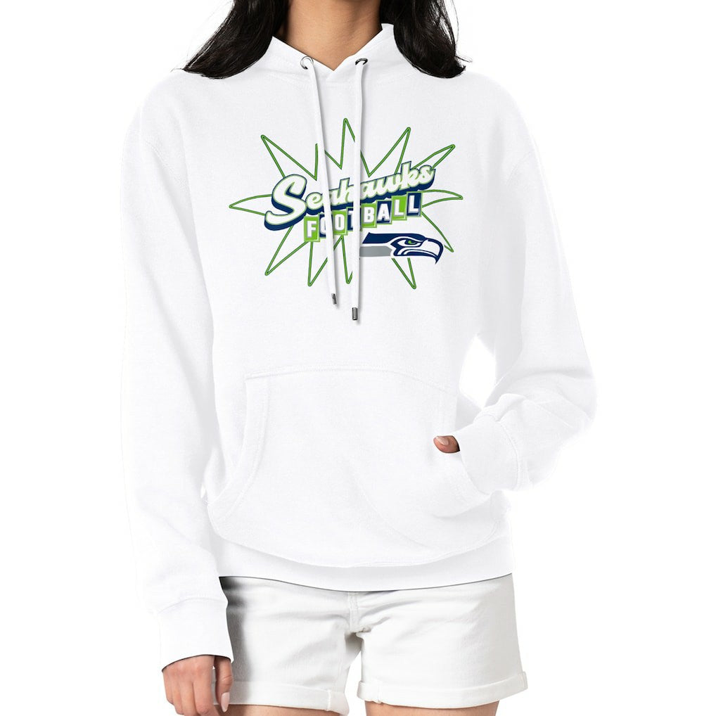 Seattle Seahawks  Starter Women's Drive-In Sign Pullover Hoodie