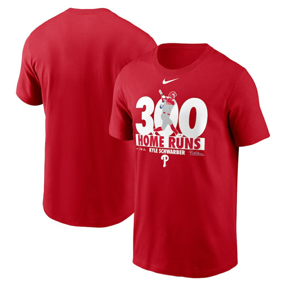 Kyle Schwarber Philadelphia Phillies Nike 300 Home Runs Milestone T-Shirt | MLB New
