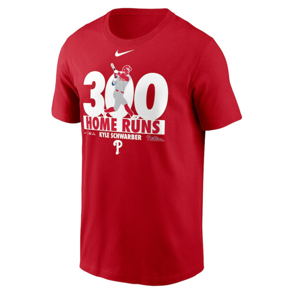 Kyle Schwarber Philadelphia Phillies Nike 300 Home Runs Milestone T-Shirt | MLB New