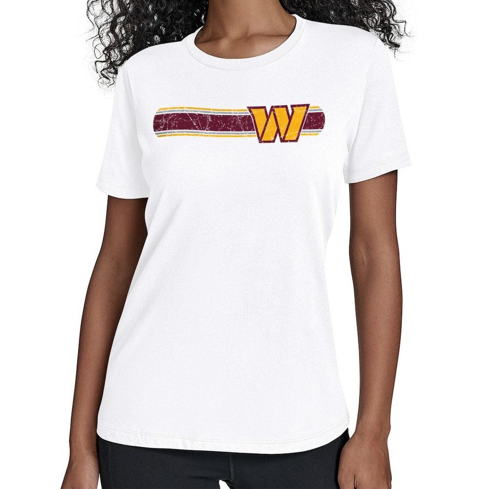 Washington Commanders  Starter Women's Team Stripe T-Shirt