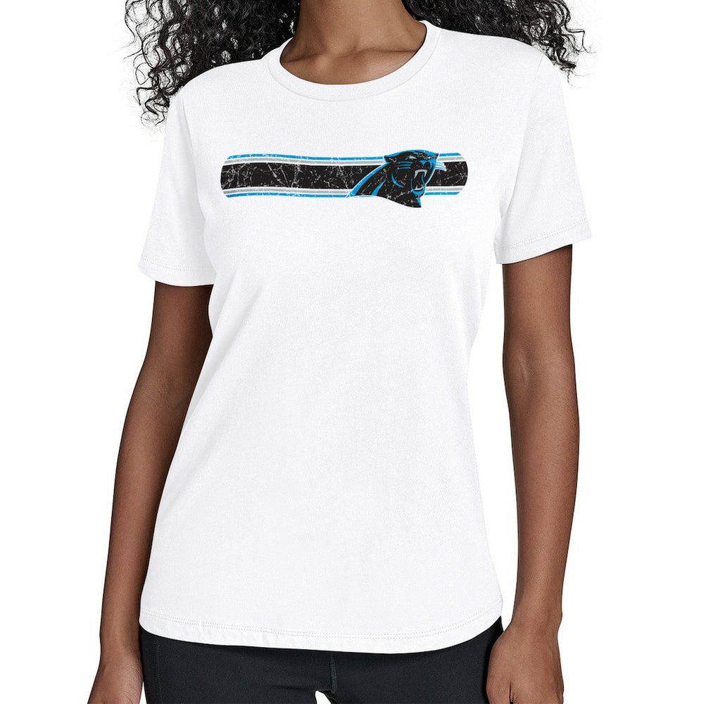 Carolina Panthers  Starter Women's Team Stripe T-Shirt