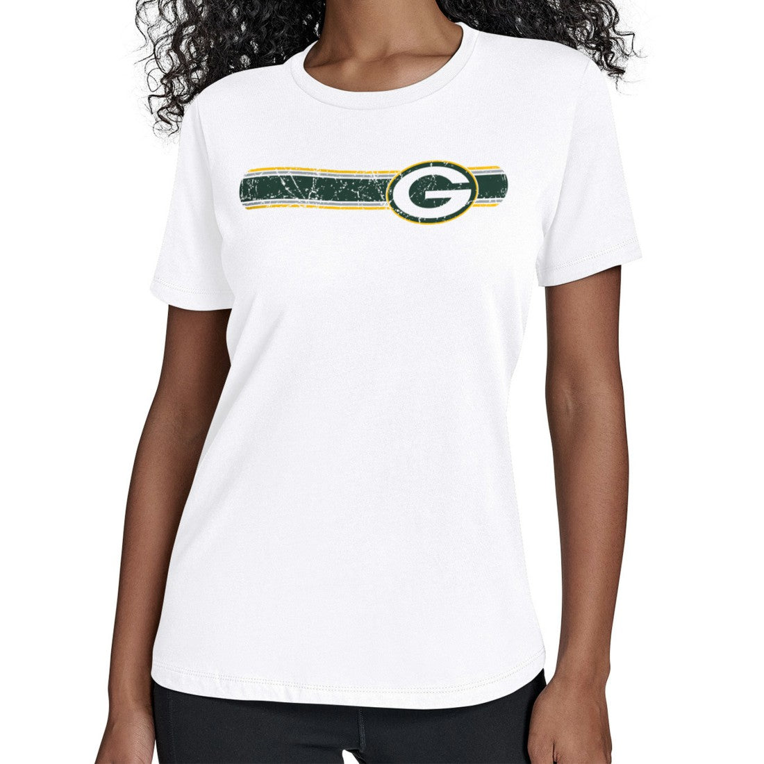 Green Bay Packers  Starter Women's Team Stripe T-Shirt