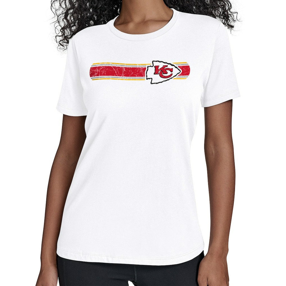 Kansas City Chiefs  Starter Women's Team Stripe T-Shirt