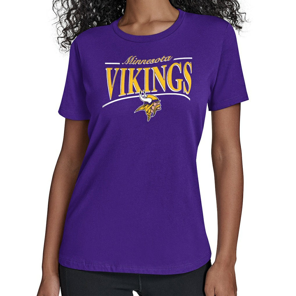 Minnesota Vikings  Starter Women's Arch Stripe T-Shirt