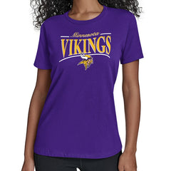 Minnesota Vikings  Starter Women's Arch Stripe T-Shirt