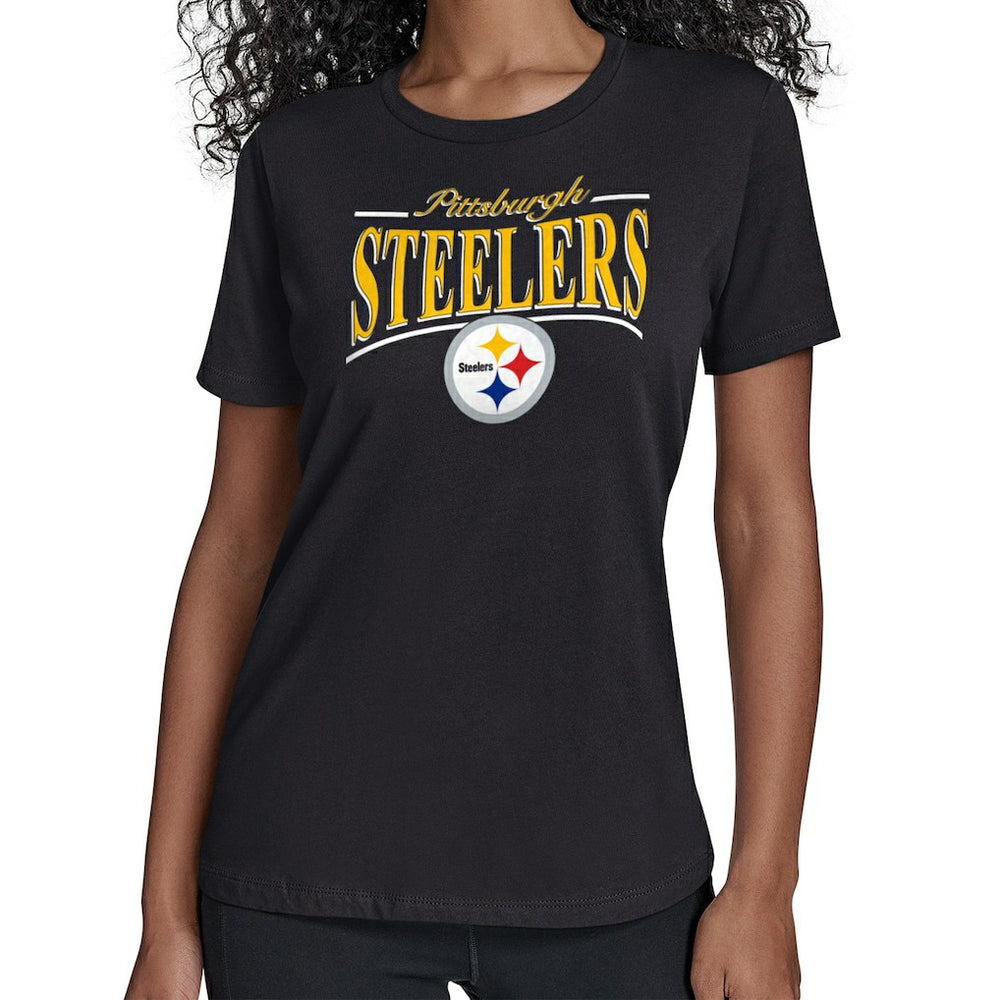 Pittsburgh Steelers  Starter Women's Arch Stripe T-Shirt