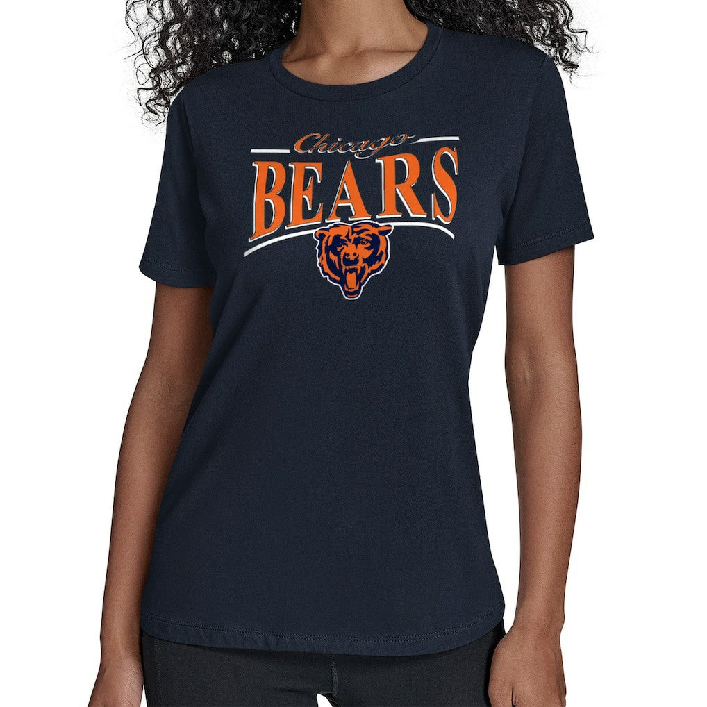 Chicago Bears  Starter Women's Arch Stripe T-Shirt