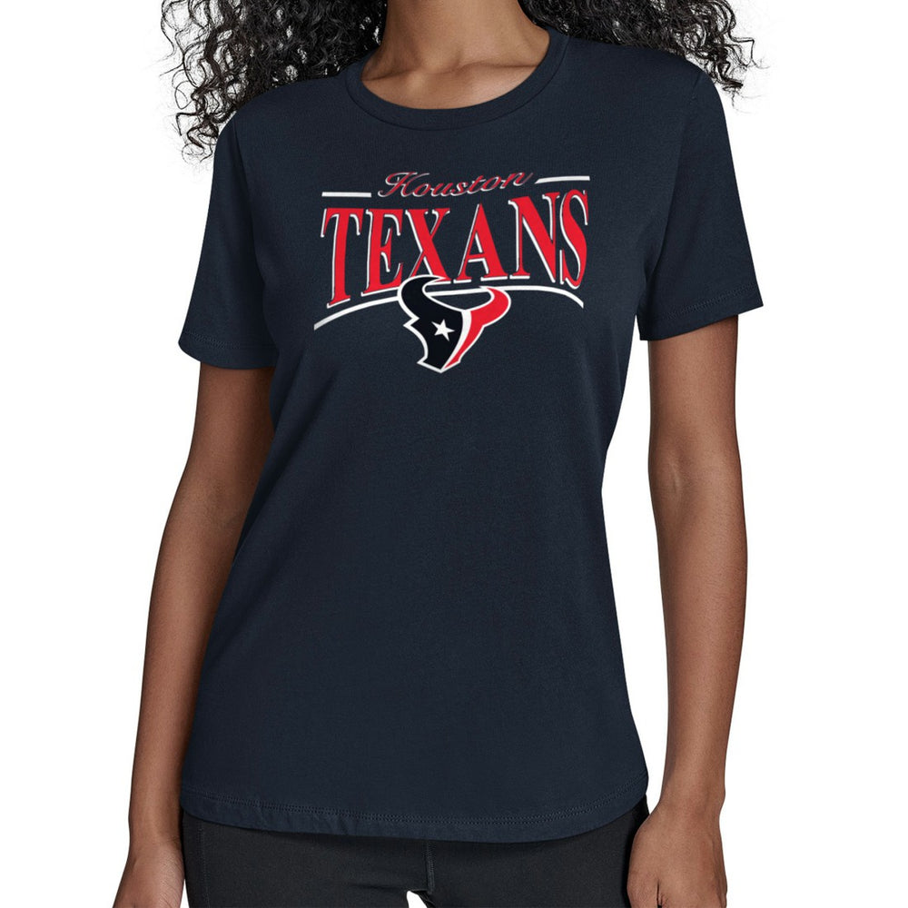 Houston Texans  Starter Women's Arch Stripe T-Shirt