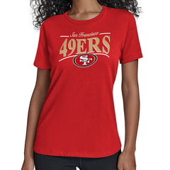 San Francisco 49ers  Starter Women's Arch Stripe T-Shirt