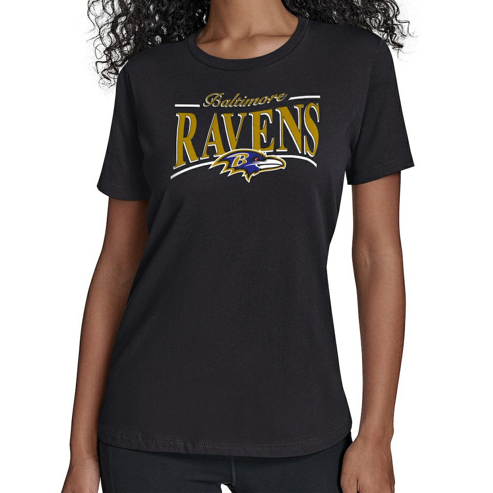 Baltimore Ravens  Starter Women's Arch Stripe T-Shirt