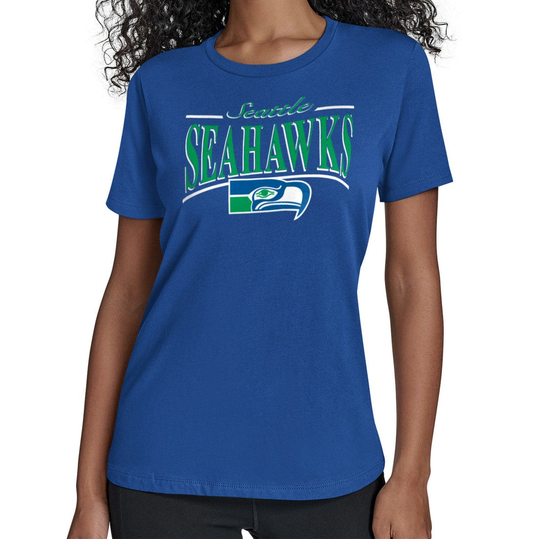 Seattle Seahawks  Starter Women's Throwback Arch Stripe T-Shirt