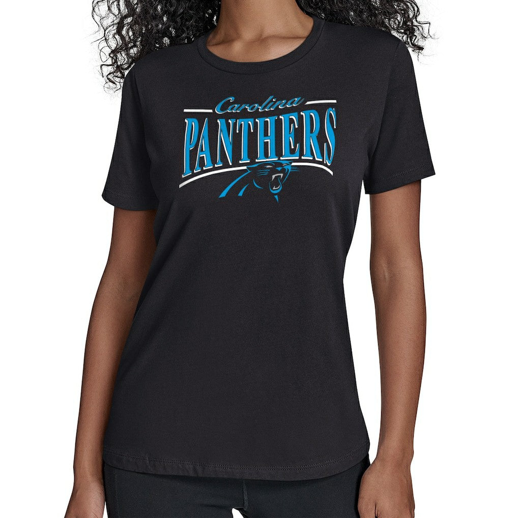 Carolina Panthers  Starter Women's Arch Stripe T-Shirt
