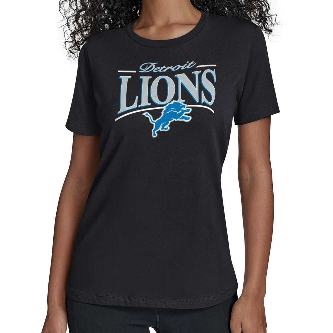 Detroit Lions  Starter Women's Arch Stripe T-Shirt