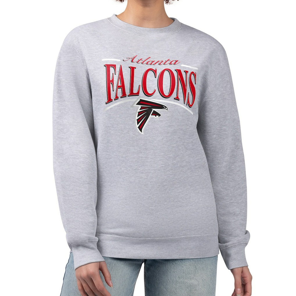 Atlanta Falcons  Starter Women's Arch Stripe Fleece Pullover Sweatshirt