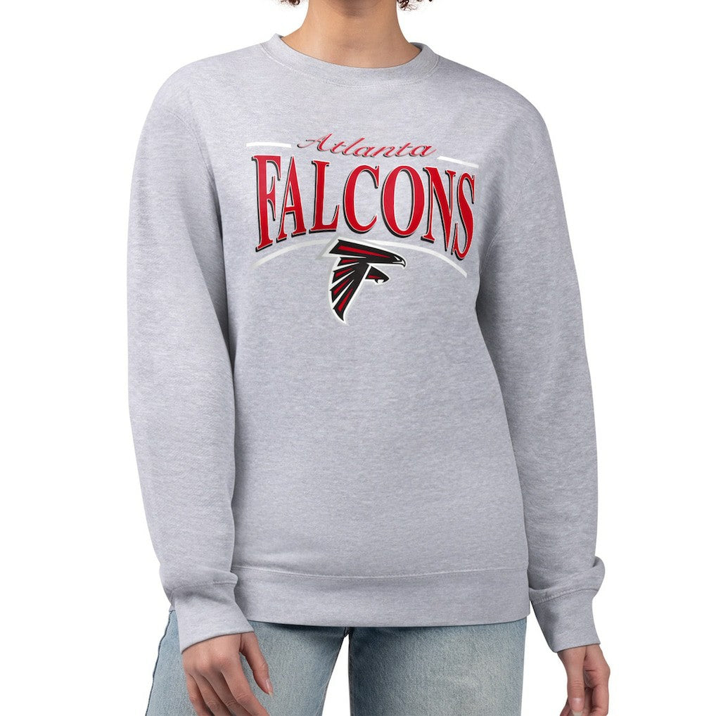 Atlanta Falcons  Starter Women's Arch Stripe Fleece Pullover Sweatshirt