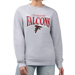 Atlanta Falcons  Starter Women's Arch Stripe Fleece Pullover Sweatshirt