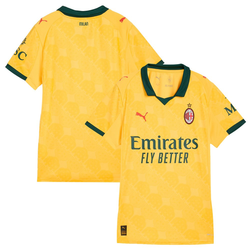 AC Milan Women's 2025/26 Third Replica Jersey Yellow - Puma