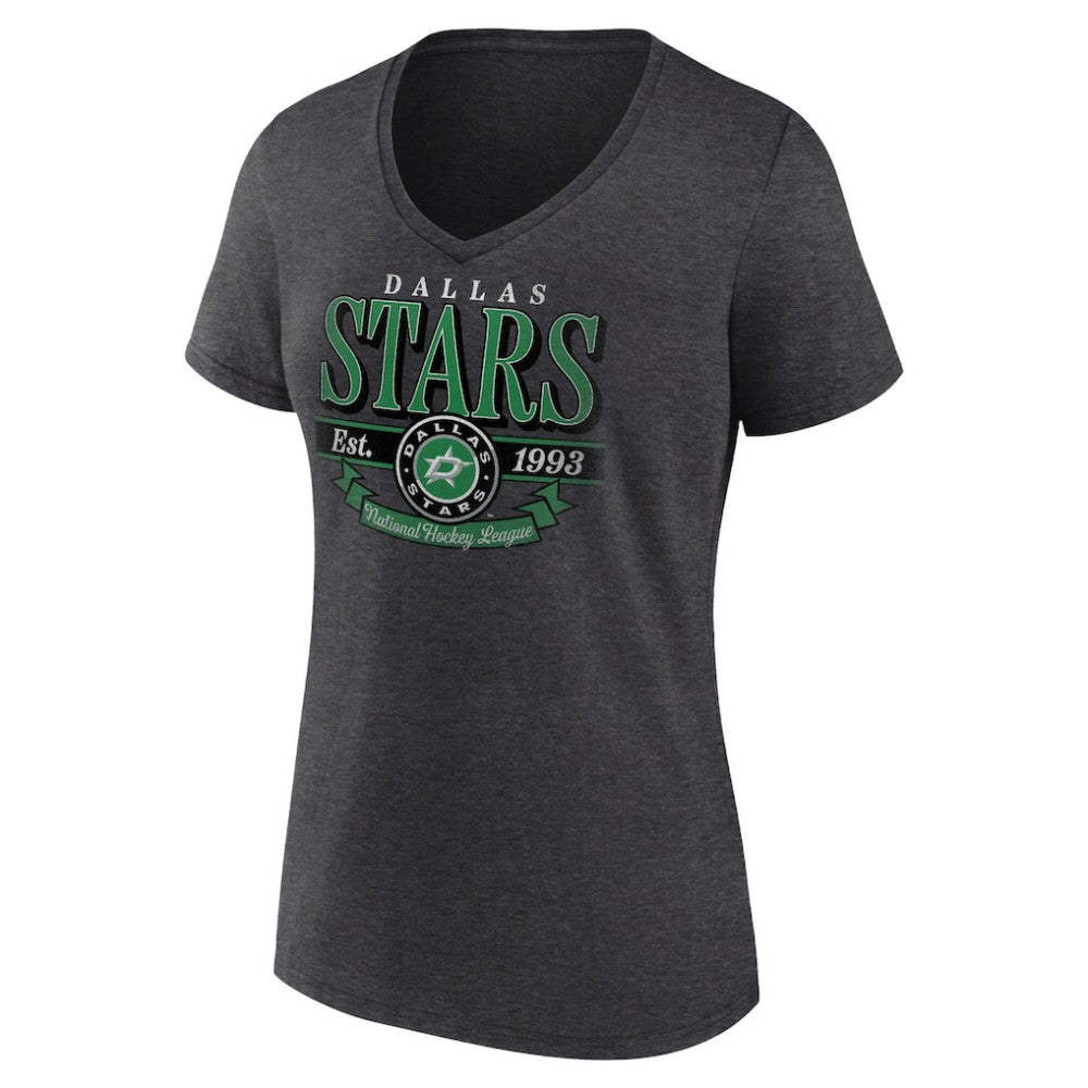 Dallas Stars Women's Retro Banner V-Neck T-Shirt Sale