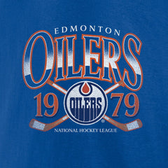Edmonton Oilers Retro Cross Sticks T-Shirt On Sale