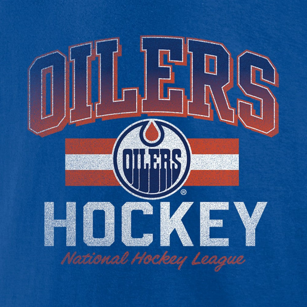 Edmonton Oilers Retro Stripe T-Shirt Outlet