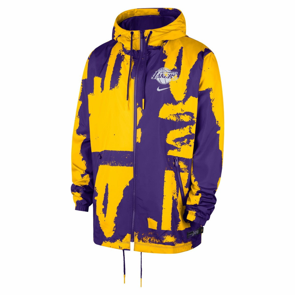 Los Angeles Lakers Unisex Courtside Club Premium Woven Full-Zip Hooded Jacket On Sale