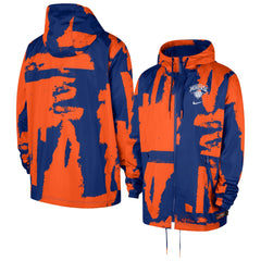 New York Knicks Courtside Club Premium Woven Full-Zip Hooded Jacket Discount