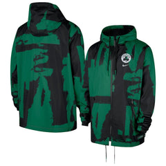Boston Celtics Courtside Club Premium Woven Full-Zip Hooded Jacket For Sale