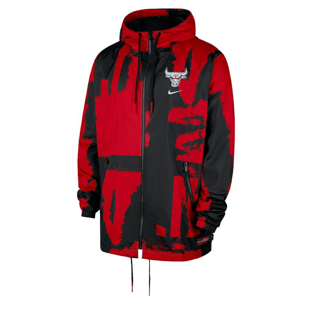 Chicago Bulls Courtside Club Premium Woven Full-Zip Hooded Jacket For Sale