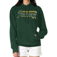 Green Bay Packers  Starter Women's Groovy Script Pullover Hoodie