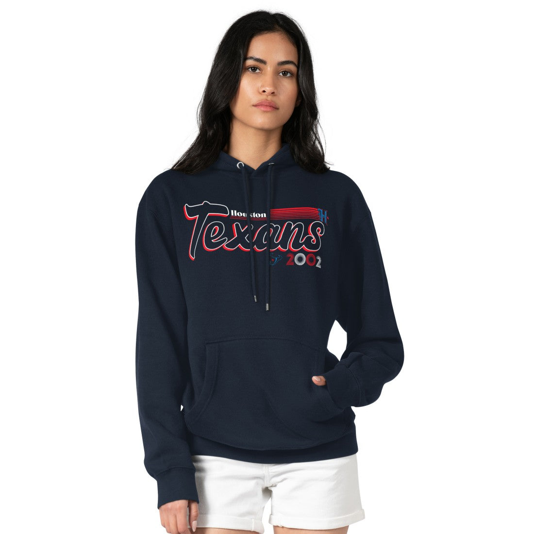Houston Texans  Starter Women's Groovy Script Pullover Hoodie