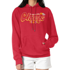 Kansas City Chiefs  Starter Women's Groovy Script Pullover Hoodie