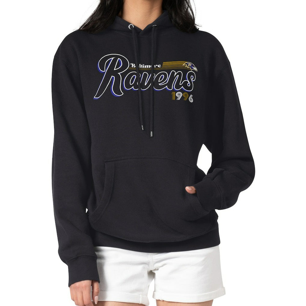 Baltimore Ravens  Starter Women's Groovy Script Pullover Hoodie