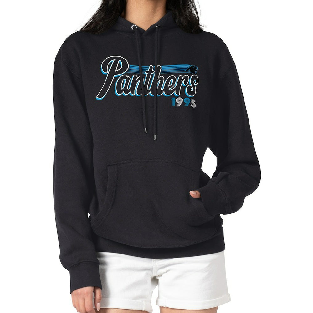 Carolina Panthers  Starter Women's Groovy Script Pullover Hoodie