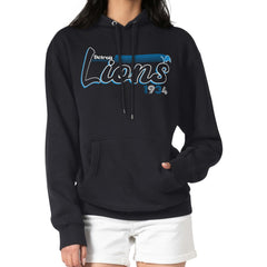 Detroit Lions  Starter Women's Groovy Script Pullover Hoodie