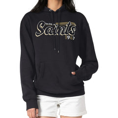 New Orleans Saints  Starter Women's Groovy Script Pullover Hoodie